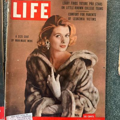 Vintage newpaper and Magazine including Life, and newpaper from 1940's