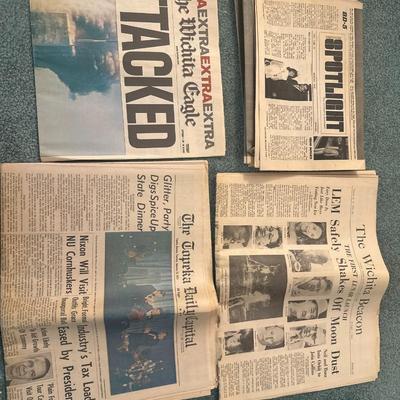 Vintage newpaper and Magazine including Life, and newpaper from 1940's