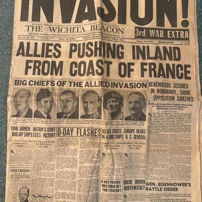 Vintage newpaper and Magazine including Life, and newpaper from 1940's