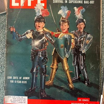 Vintage newpaper and Magazine including Life, and newpaper from 1940's