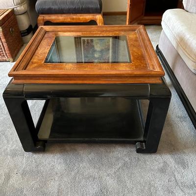 CHIN HUA MING STYLE END TABLE WITH LAMP