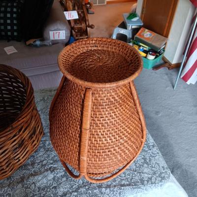 2 HANDMADE BASKETS