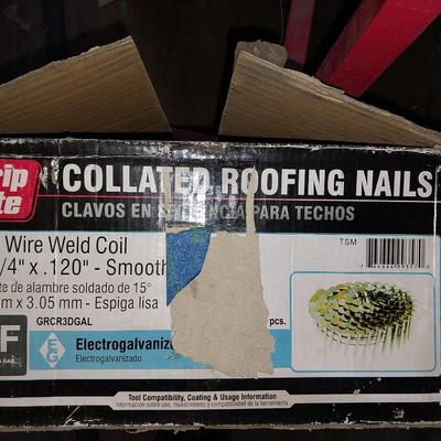 BOX OF COLLATER ROOFING NAILS