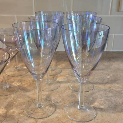 Beautiful Iridescent Stemware