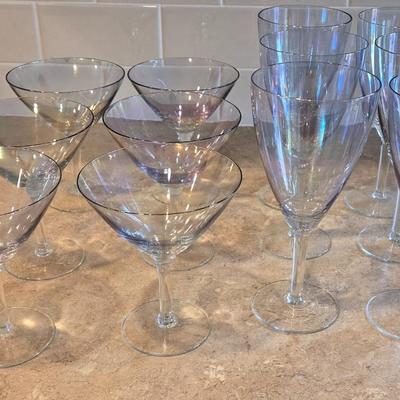 Beautiful Iridescent Stemware