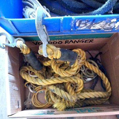 TOW ROPE-ROPES AND VARIETY OF HARDWARE
