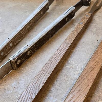 Wood Handle BBQ Utensils