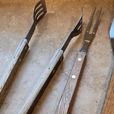 Wood Handle BBQ Utensils