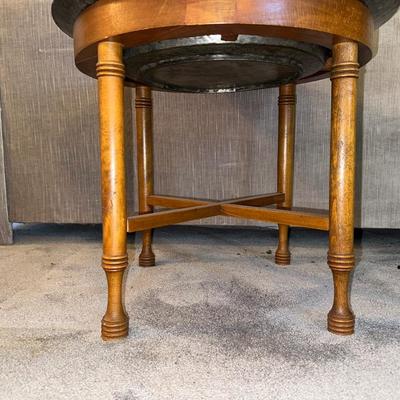 BRASS BOWL TOP TABLE