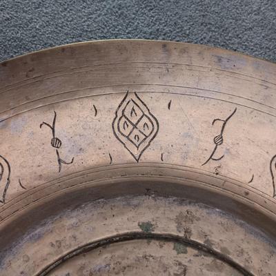 BRASS BOWL TOP TABLE