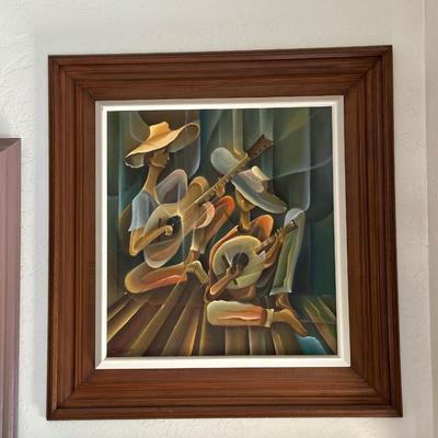 SIGNED OIL PAINTING BY NICHOLAS SANTUANGCO