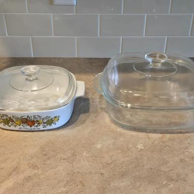 Corning Ware & Pyrex Covered Dishes