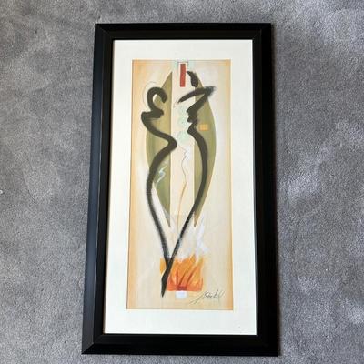 SIGNED BY ALFRED GOCKEL "FORCE OF NATURE II" ABSTRACT