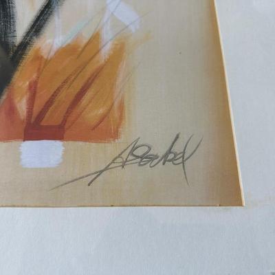 SIGNED BY ALFRED GOCKEL "FORCE OF NATURE II" ABSTRACT
