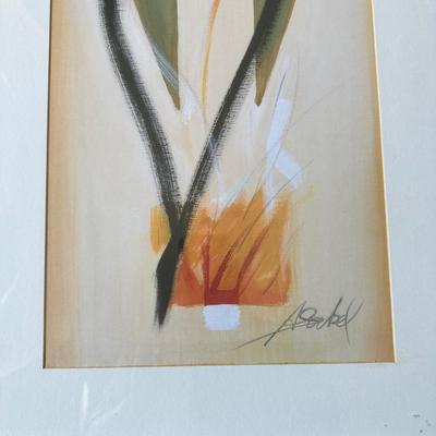 SIGNED BY ALFRED GOCKEL "FORCE OF NATURE II" ABSTRACT