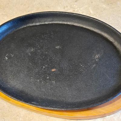 Skillet with Wood Trivet