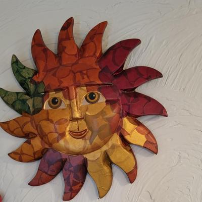 3 CLAY WALL HUNG SUNS