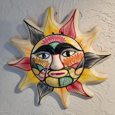 3 CLAY WALL HUNG SUNS