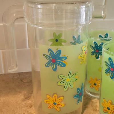 Plastic Glasses, Pitcher and Plates