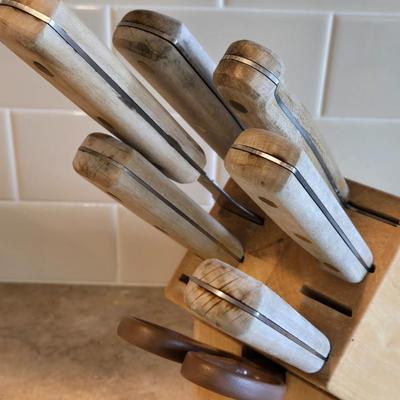 Knives and Knife Block Set