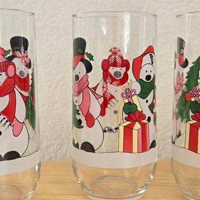 Vintage Snowman Tumblers