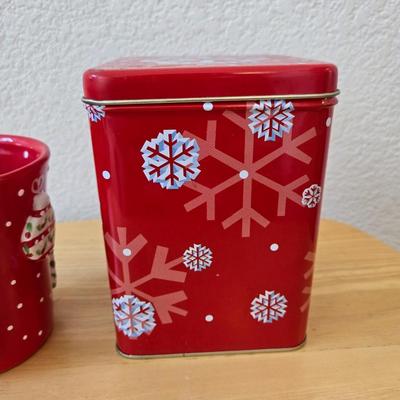 Holiday Mug with Matching Containers