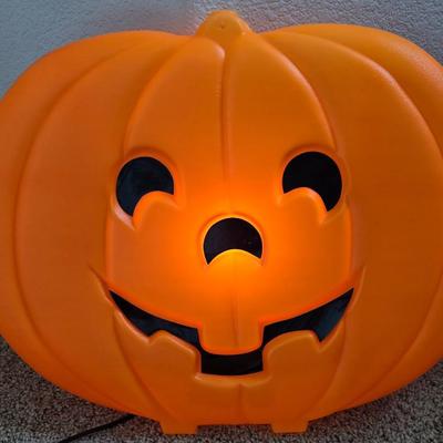 Large Light Up Jack O Lantern Deco