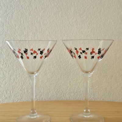 (2) Martini Glasses