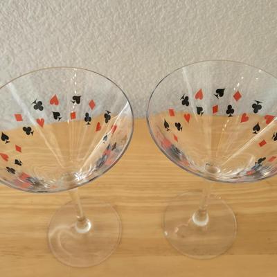 (2) Martini Glasses