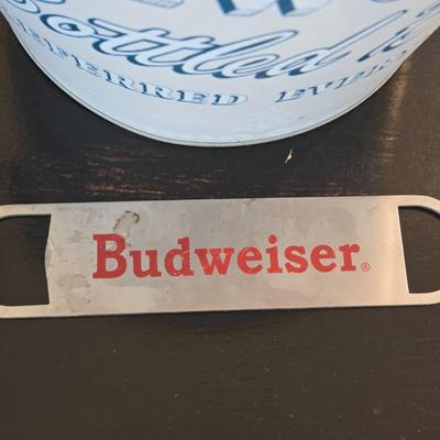 Budweiser Bucket and Bottle Opener