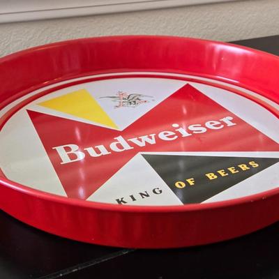 Budweiser Serving Tray & Coasters