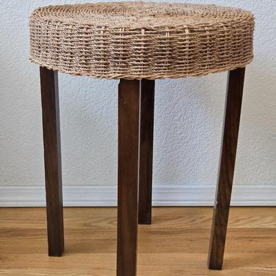Rattan Woven Side Table
