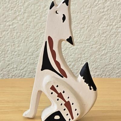 Pueblo Ceramic Coyote by L. TOYA JEMEZ