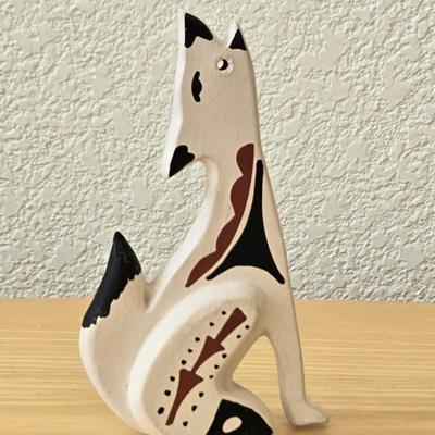Pueblo Ceramic Coyote by L. TOYA JEMEZ
