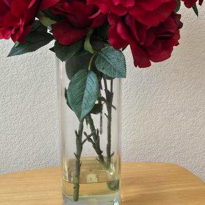 Red Faux Flower Arrangement