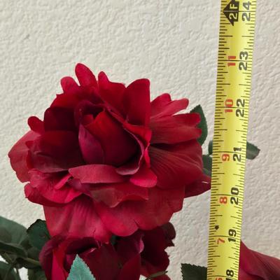 Red Faux Flower Arrangement