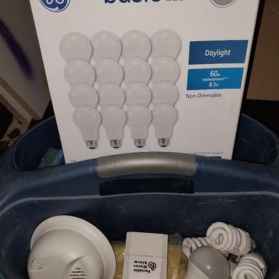 HONEYWELL THERMOSTATS-BUCKETS-CARRY BIN-LIGHT BULBS-MORE