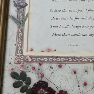 Meaningful Framed Poem