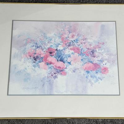 Framed Floral Print