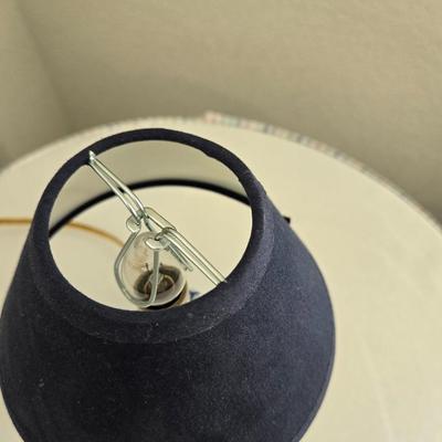 Small Blue & White Ceramic Lamp