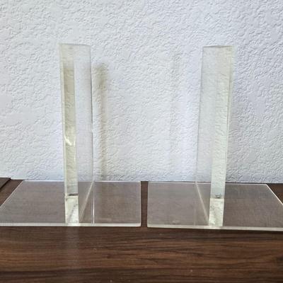 Clear Acrylic Book Ends