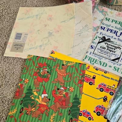 Large Lot of Gift Bags, Wrapping Paper, Tags, and Boxes