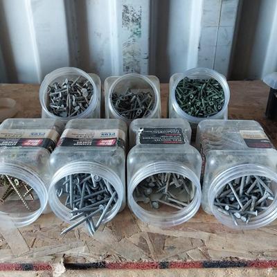 NICE VARIETY OF SCREWS AND NAILS