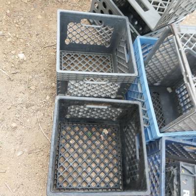 PLASTIC CRATES (8)