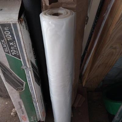 TWO PLASTIC SHEETING ROLLS