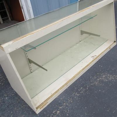 Old Display Showcase, 2 Glass Shelves (Read Description)