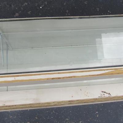 Old Display Showcase, 2 Glass Shelves (Read Description)