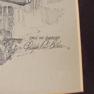 "Only on Sunday", Christopher Bollen, Framed Print