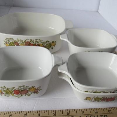 Lot of Corning Wear Casserole Bottoms