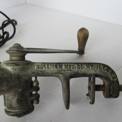 Antique Rollman Mfg Salesman Sample Meat Grinder, 22 Cup Mirro Coffee Maker, More